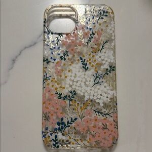 Kate Spade Floral iPhone Case - Pink, Blue, Gold
